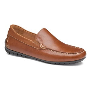 men's moccasin style leather slip on
