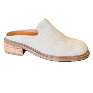 Taupe Suede mule shoe