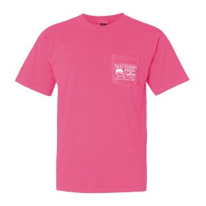 Southern Fried Cotton Magnolia Cross Tee