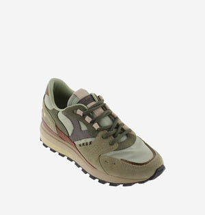 Olive green sneaker on a white background