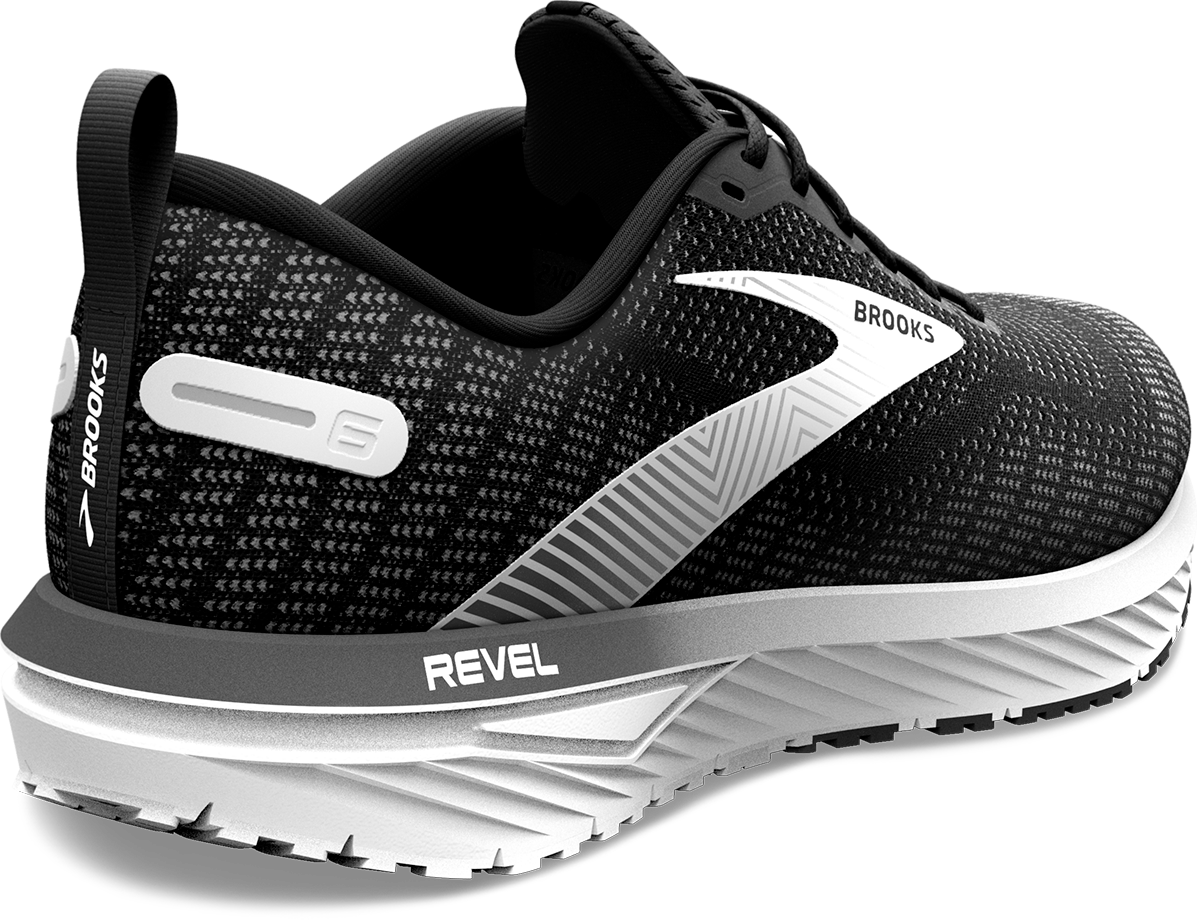 BROOKS Revel Women's Black and Silver Road Running Shoe 120386_012