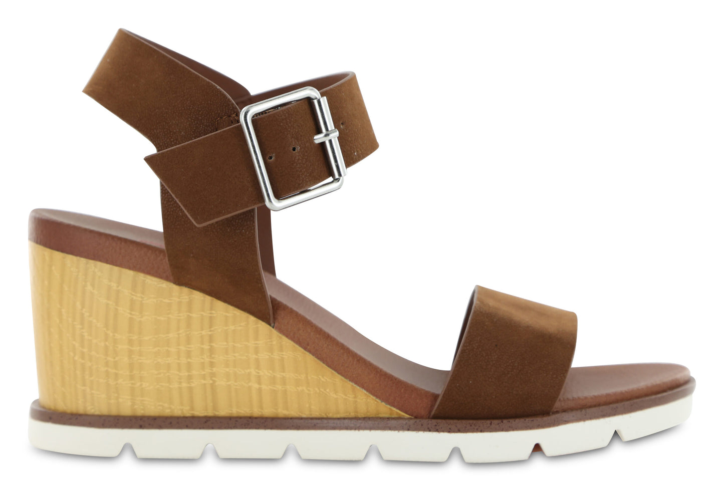 MIA BIANQA Women's Cognac Wedge Sandal _MHA1774