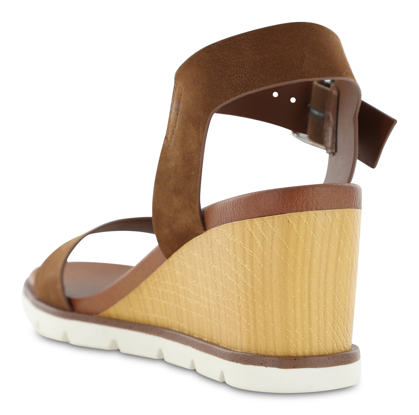 MIA BIANQA Women's Cognac Wedge Sandal _MHA1774