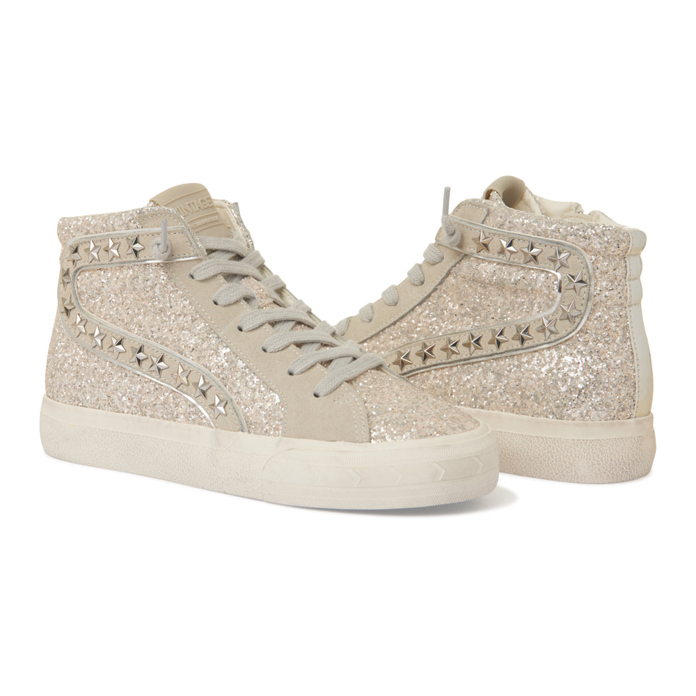 VINTAGE HAVANA Hailey High Road Women's Washed Glitter Sneaker