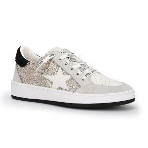 VINTAGE HAVANA Kristen Women's Grey Glitter Multi Sneaker