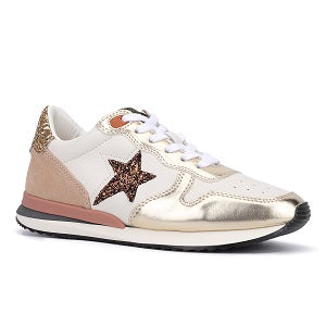 VINTAGE HAVANA Rock 1 Stone Washed Gold Multi Women's Track Style Sneaker