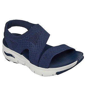 breathable, stretch knit upper and cushioned footbed sandals 