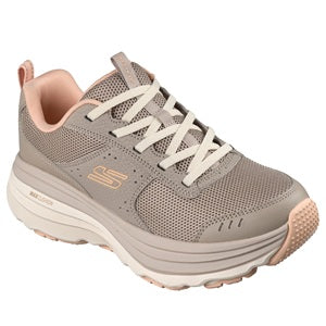 women's trail sneakers in taupe and beige