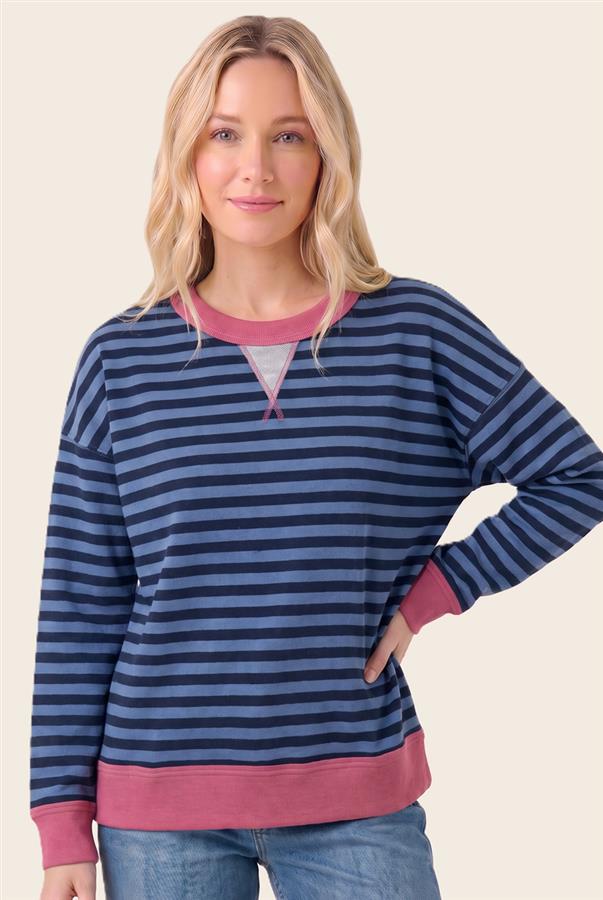 Staccato Striped Sweatshirt