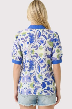 Staccato Floral Print Top