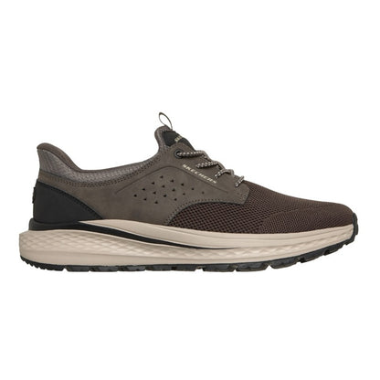 men's dark taupe and brown hands free sneaker