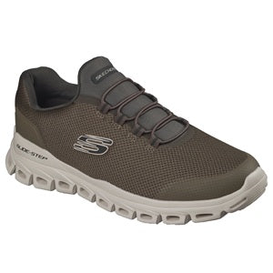 men's olive slip on sneaker