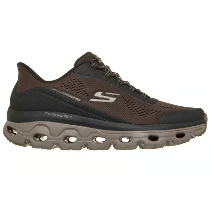men's brown hands free sneaker