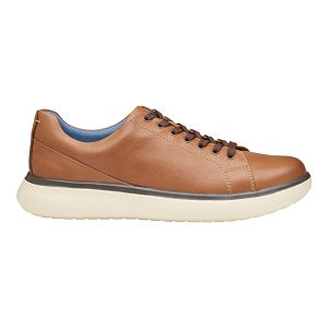 men's lace up comfort leather sneaker