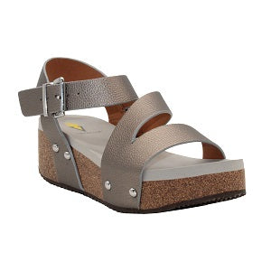 Ladies' Cork Like Wedge Sandal