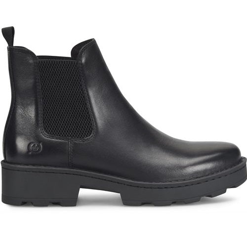 Women's Chelsea boot with hand-finished leather and a grippy, flexible outsole