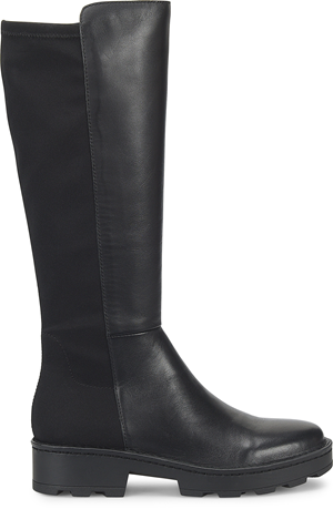 Women's black, tall leather boots