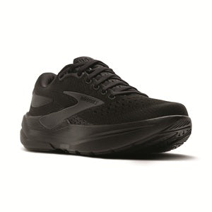 Men's black max cushion running shoe.