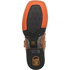 Dan Post Alamosa Full Quill Ostrich Square Toe Men's Boot