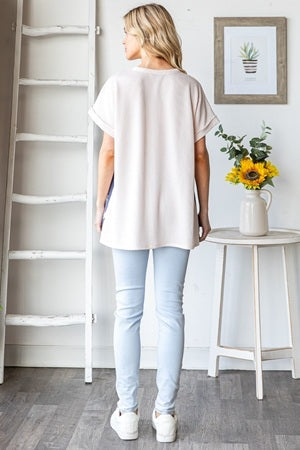 Heimish Short Sleeve Star Print Top