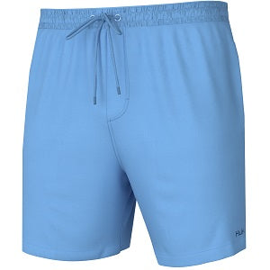 Swim Short boasting a 4-way stretch fabric for mobility with added features like interior drawcords, an elastic waistband, and SPF-rated quick-dry fabric