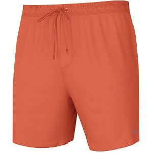 Swim Short boasting a 4-way stretch fabric for mobility with added features like interior drawcords, an elastic waistband, and SPF-rated quick-dry fabric