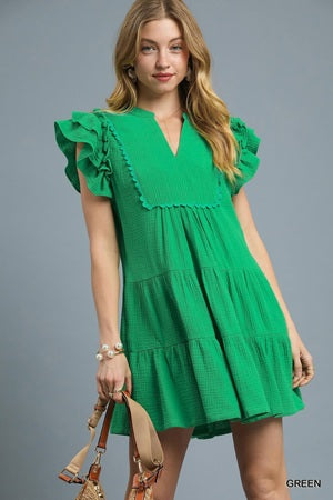 Umgee Ruffle Babydoll Dress