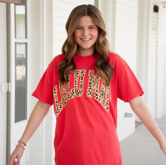 Lulu Mac Leopard Comfort Color Tee