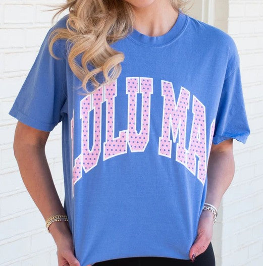 Lulu Mac Polka Dot Comfort Color Tee