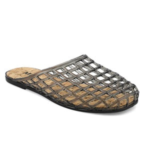 women's woven design jelly shoe
