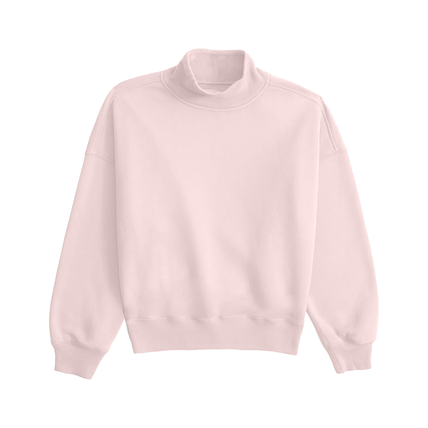 Pink sweater on a white background