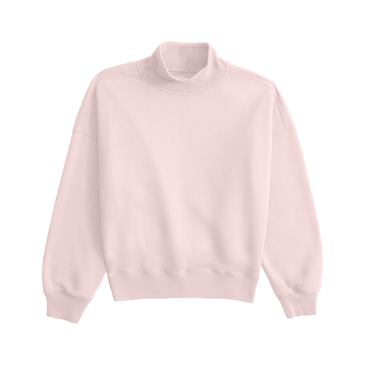 Pink sweater on a white background