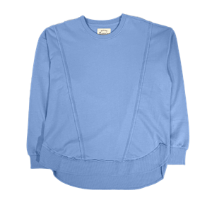Blue sweatshirt on a white background