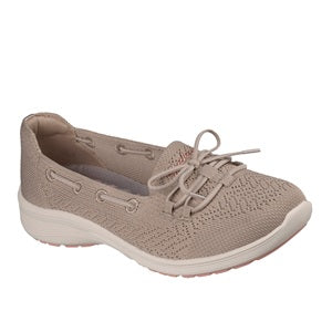 women's taupe casual slip on shoe