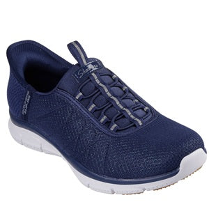 women's navy blue sneaker with white sole