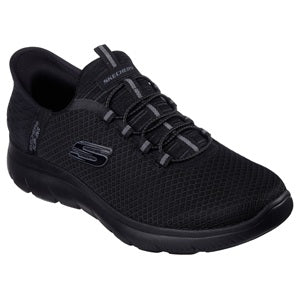 men's black sneaker with brand logo