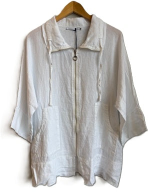 Women's Tempo Paris Linen Zip Front Jacket