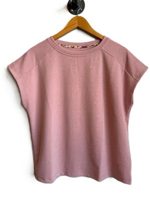 women's short sleeve blush color tee