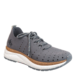 ladies' lace up cork layer comfort sneaker