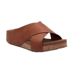 VOLATILE Ablette Women's Tan Low Platform, Cork Sandal