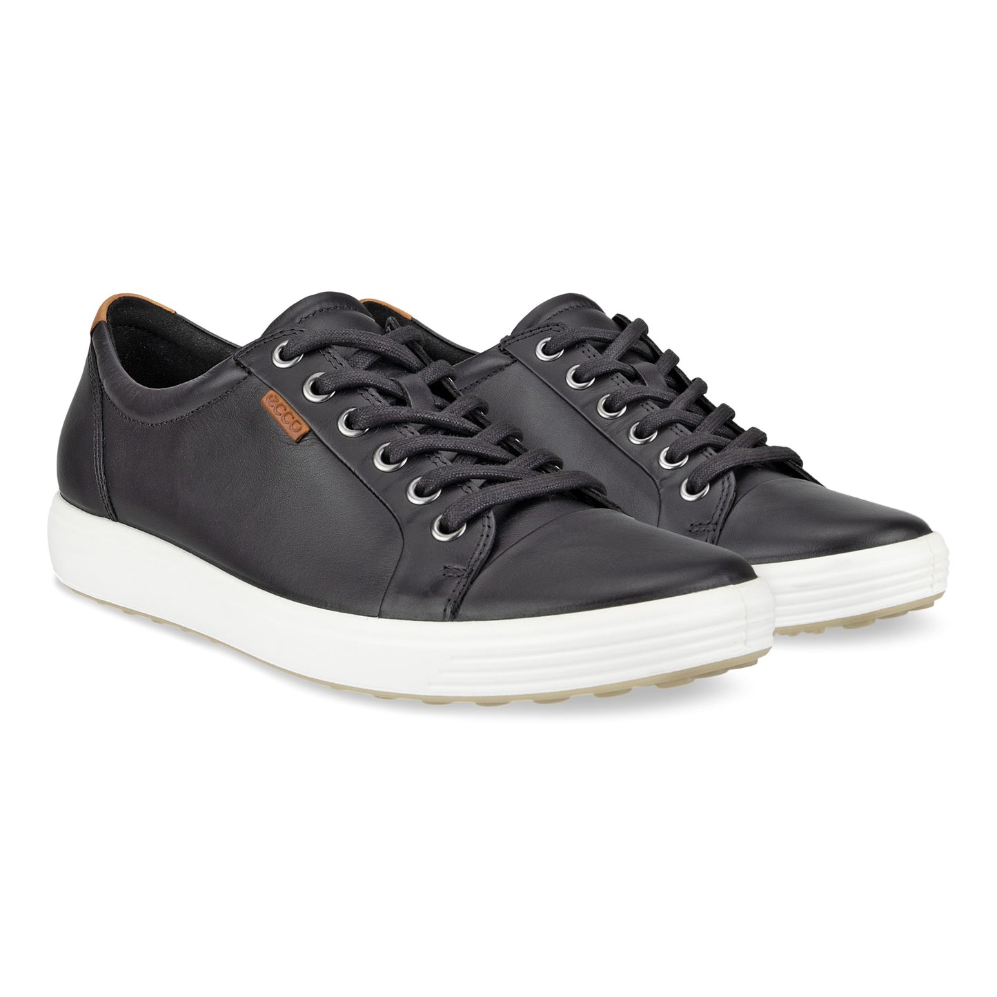 ECCO Soft 7 Women's Black LaceUp Sneaker 430003-01001