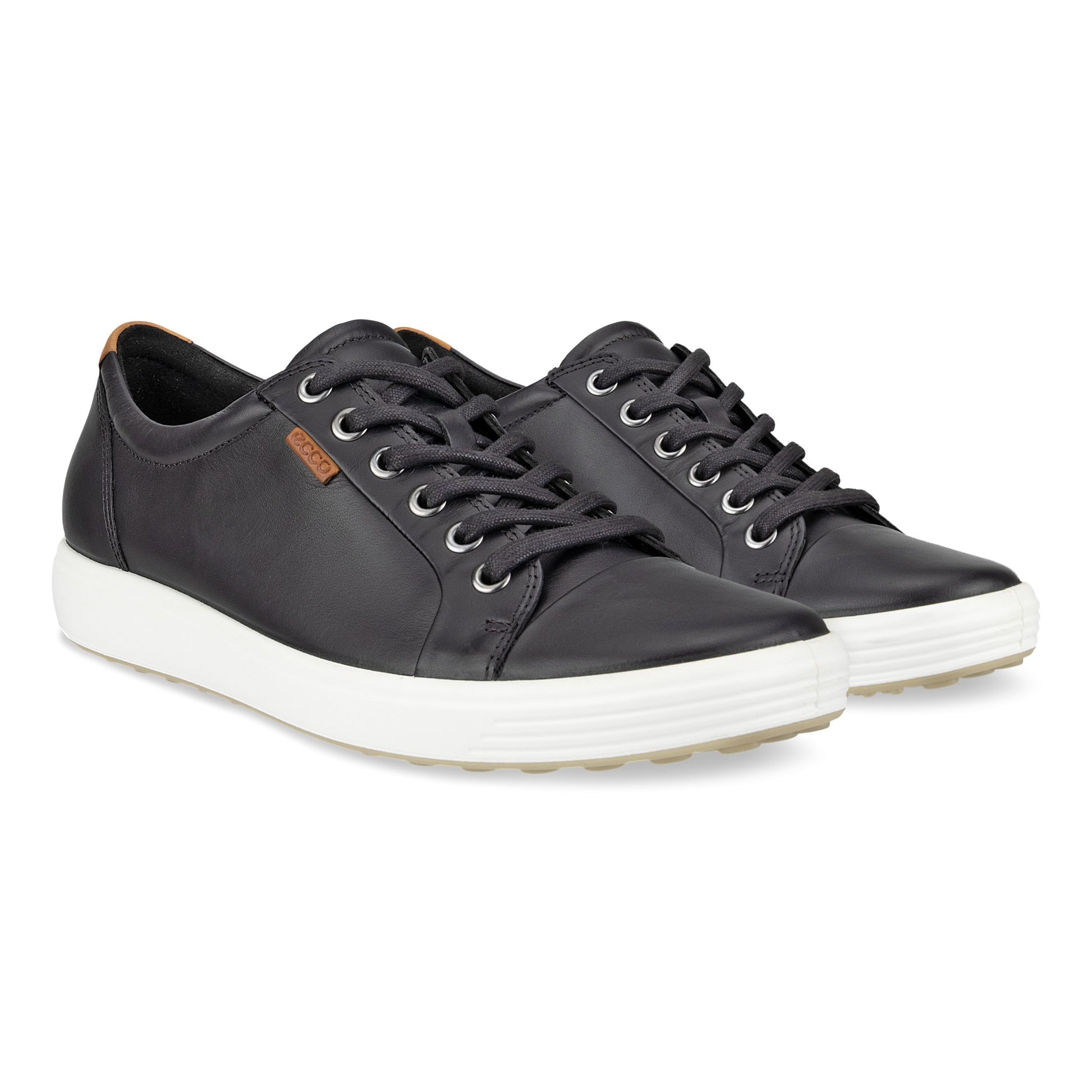 ECCO Soft 7 Women's Black LaceUp Sneaker 430003-01001
