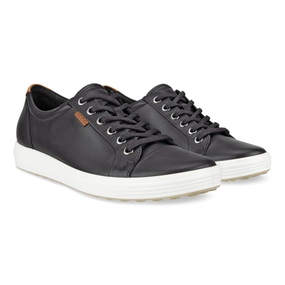 ECCO Soft 7 Women's Black LaceUp Sneaker 430003-01001
